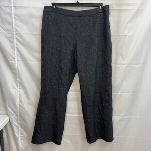 Vintage Jones Studio Separates women's black gray knit business attire pants 16P